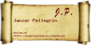 Janzer Pellegrin névjegykártya